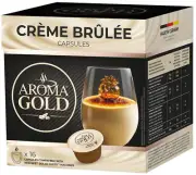 AROMA GOLD CREME BRULEE Flavor Instant Coffee Box Dolce Gusto Capsules 256g