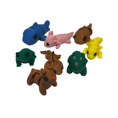 Micro Mini Animal Figurine Fidget Toys Gift Idea For Kids Bundle Set 2