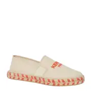 Kenzo Logo Embroidered Espadrilles 36,37,38,39,40 cream