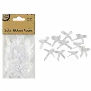 Krafters Korner Satin Ribbon Roses 20 Pack