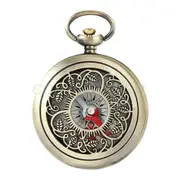 Bronze Compass Pocket Watch Design Outdoor Hiking Navigation Kid Gift Retro Metal Portable Ping Compasses