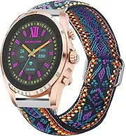 [Giaogor] Compatible for Michael Kors Gen 6 Band, Stretch Elastics Nylon Adjustable Strap Compatible for Michael Kors Gen 6 Bradshaw Smartwatch/MK Gen 6 Bradshaw 2021, nylon