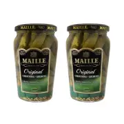 Maille Pickles Cornichons Gherkins, Original, 14 oz, Pack of 2