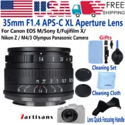 7artisans 35mm F1.4 II APS-C Lens for Canon EOS EF-M Sony E Fujifilm X Nikon Z
