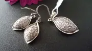 GENUINE 925 SOLID STERLING SILVER ZIRCONIA SET PENDANT & EARRINGS