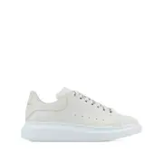 [Alexander Mcqueen] Alexander Mcqueen Oversized Leather Lace-up Sneakers 46 IT WHITE
