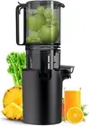Masticating Juicer Machines, 5.3-inch Slow Cold Press Juicer with Larger Feed ..