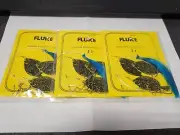 3 NJ Hand Tied BLUE Hair English Hook w/3Way+Snap Fluke/Summer Flounder Rigs