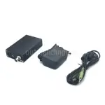 Black 5W Stereo PLL Digital FM Transmitter Radio Broadcast Station 87MHz-109MHz
