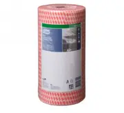 Tork 297702 Red Cloth Roll Heavy Duty Carton (4 Rolls)
