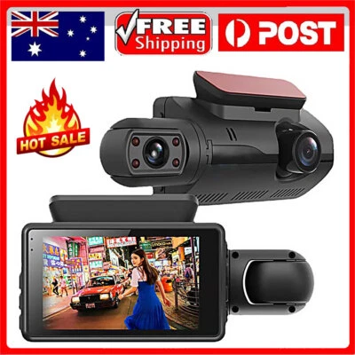 1080P Dual Lens Car DVR Dash Cam Video Recorder G-Sensor Front / Rear Camera AN