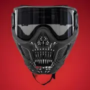 HK ARMY HSTL Skull Punisher Black Paintball Goggle/Mask, Smoke Thermal Lens