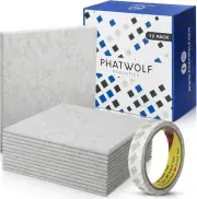 PHATWOLF Acoustics Sound Proof Panels for Walls – 12-Piece Foam Sound Squares...