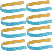[OATIPHO] Silicone Wheel Covers for Suitcases 8/Pack Blue Fashionable Run-Down Wheel Protectors Noise Reducti