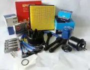 Cap-Rotor-NGK Wires-Spark Plug-Oil-Fuel-Filter Tune Up Kit for Honda CRV 99-01 (for: Honda)