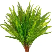 Boston Fern Artificial Plants Outdoor 19” Long Stem Large Shrubs Faux Greener...