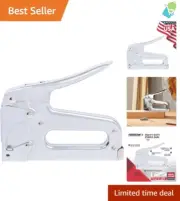 Arrow Chrome Heavy Duty Staple Gun - Lightweight Tool for Crafting & Insulation