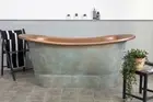 Antique Hammered Copper Bathtub Aged Green Patina- "FREE DELIVERY"