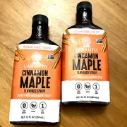 2 Lakanto Cinnamon MAPLE Flavored Sugar-Free Syrup MonkFruit Sweetened KETO