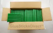 GlueSticksDirect Green Faux Wax Glue Sticks 7/16" X 4" 5 lbs
