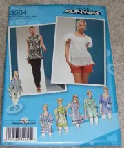 Simplicity Pattern 3504 Misses Tunic, Dress & Blouse - Size P5 (12-14-16-18-20)