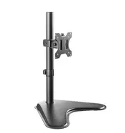Brateck Single Free Standing Screen Economical double Joint Articulating Stell Monitor Stand Fit Most 13'-32' Monitor Up to 8 kg VESA 75x75/100x100 LDT12-T01