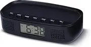 RCA Digital Alarm Clock Radio – with FM Radio, Backlit Display, Accessory Tray, Battery or AC Powered with Included USB Power Cable (RCD5)