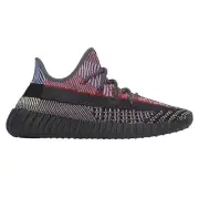adidas Yeezy Boost 350 V2 Lace Up Mens Black Sneakers Casual Shoes FW5190