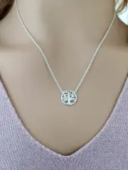 Tree of Life Necklace 925 Sterling Silver Family Tree Jewelry