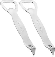 2 Pcs Can Punch Opener, Bottle Opener Stainless Steel Beer Can Opener Portable Manual Bottle Openers Portable Church Key Can Openers for Home and Bar Use