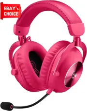 PRO X 2 Wireless Gaming Headset 50mm Drivers DTS 7.1 Mic PC PS5 Switch Magenta