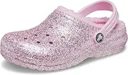 [Crocs] Unisex-Child Classic Glitter Lined Clogs | Kids' Slippers
