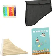 UPKOCH Beautiful 18 Hole Pan Flute c Key Educational Tool School Musical Instrument Set