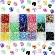 5mm Round Rhinestones Flat Back Resin 14-Facet Cut Brilliant Gems 10588 Pcs Gems