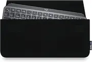 Adore June Keeb Protective Case Compatible with Logitech MX Keys Mini and Logitech MX Keys Mini Mac, Convenient Fabric Keyboard Carrying Case - Black