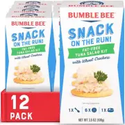 Bumble Bee Snack On The Run Fat-Free Tuna Salad with 3.5 Ounce (Pack of 12)