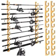 PLUSINNO WH5 Horizontal Fishing Rod/Pole Holders for Garage, Wall or Ceiling ...