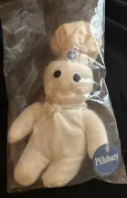 Vintage 1997 Pillsbury Doughboy 8" Beanie Bean Bag Plush NEW NWT SEALED