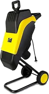 Professional 2500W Electric Wood Chipper/Shredder, Garden Shredder Max Diameter 35mm, Leaf Tree Branch Shredder Includes 50L Collection Bag, Garden Mulcher for Leaves and Branches