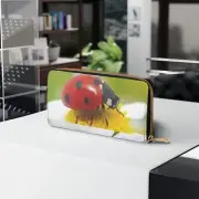 Lady bug zipper wallet
