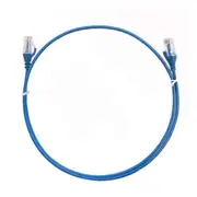 8Ware Cat6 Ultra Thin Slim Cable 15M Blue Color Premium Rj45 Ethernet