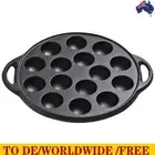 Cast Iron Octopuses Meat Balls Mold 15 Holes Nonstick Takoyaki Grill Pan Plate