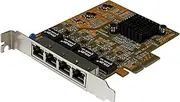 StarTech.com 4-Port PCI Express Gigabit Network Adapter Card - Quad-Port PCIe Gigabit NIC