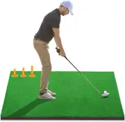 Golf Hitting Mat, Artificial Grass Golf Training Mat for Indoor and Outdoor Swin