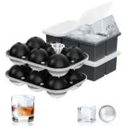 ROTTAY Ice Cube Trays (Set of 4), Sphere Ice Ball Maker with Lid & Large Squa...