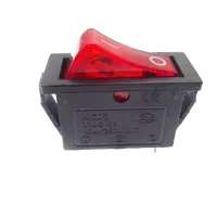 在飛比找蝦皮購物優惠-ic995) 電鍋開關 KCD3 船型 黑色紅燈 帶燈 通用