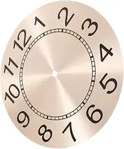 Healvian Round Clock Dial Replacement Rose Gold Aluminum DIY Wall Clock Accessory Stylish Modern Design Durable Material Create Your Own Unique Timepiece