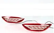 Car Rear Bumper Tail Light, for Hyundai Verna 2011-2015,Rear Bumper Brake Light Red LED Car Fog Lamp