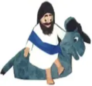Jesus on Donkey Puppet Set for Palm Sunday Ministry