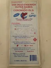 Fish-N-Map Company San Diego- Ensenada Outer Banks PLUS Coronado Islands NEW
